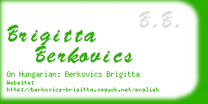 brigitta berkovics business card